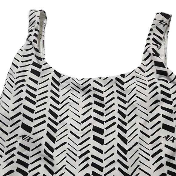 Armani Exchange Black And White Pattern‎ One Piece Swimsuit Womens Size XS - Picture 5 of 7